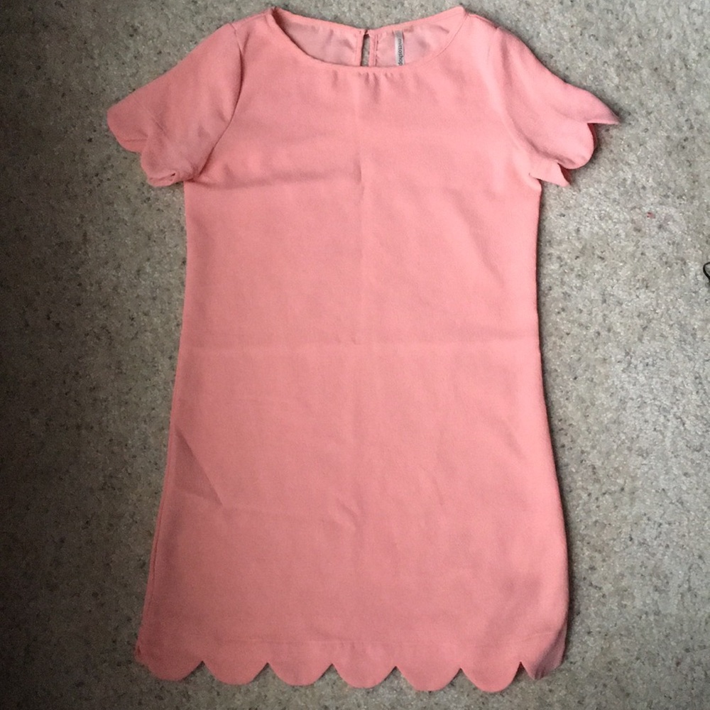 5 for $25 / Mittoshop Blush Pink Scalloped Dress